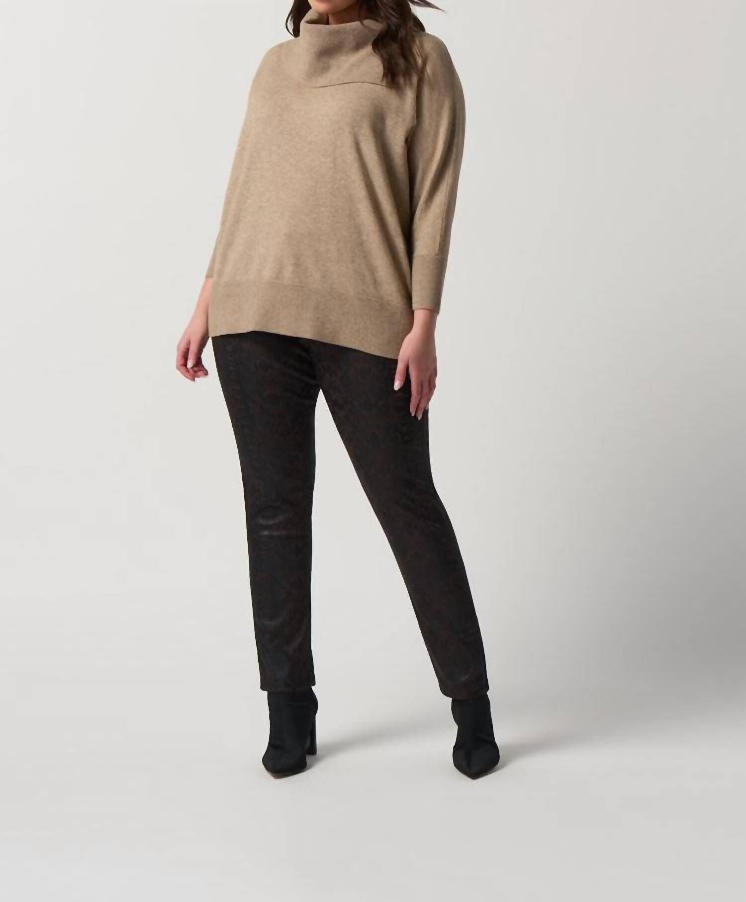 ANIMAL PRINT SLIM-FIT JEANS IN MOCHA/BLACK, , alternate image number 7