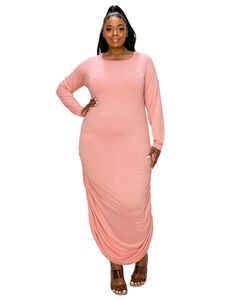 JESSICA RUCHED MAXI DRESS