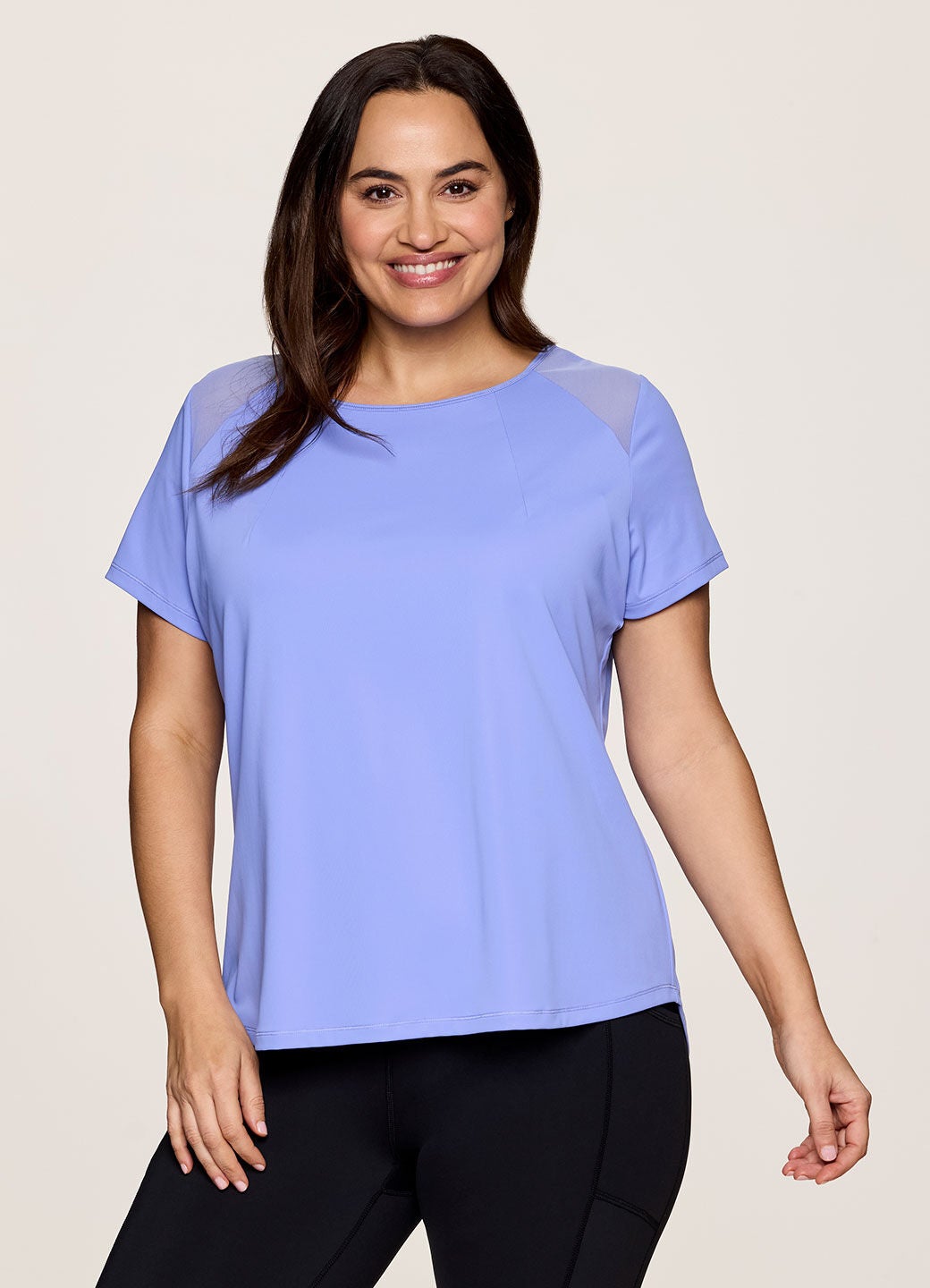 Plus On The Run Tee, Periwinkle / Dusty Blue, alternate image number 2