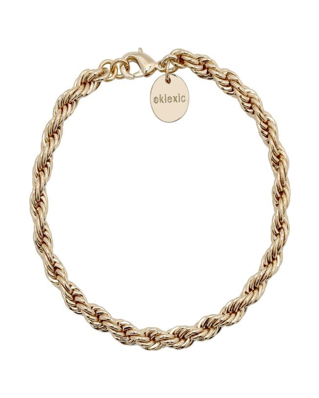 Rosa Anklet 11 inches Gold, Gold / Gold, hi-res image number 0
