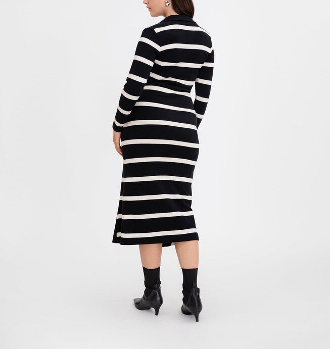Ellicot Dress, BlackCream / Black, alternate image number 2
