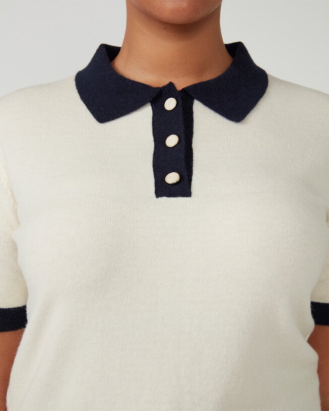 Romeo Knit, CreamNavy / Beige, alternate image number 4