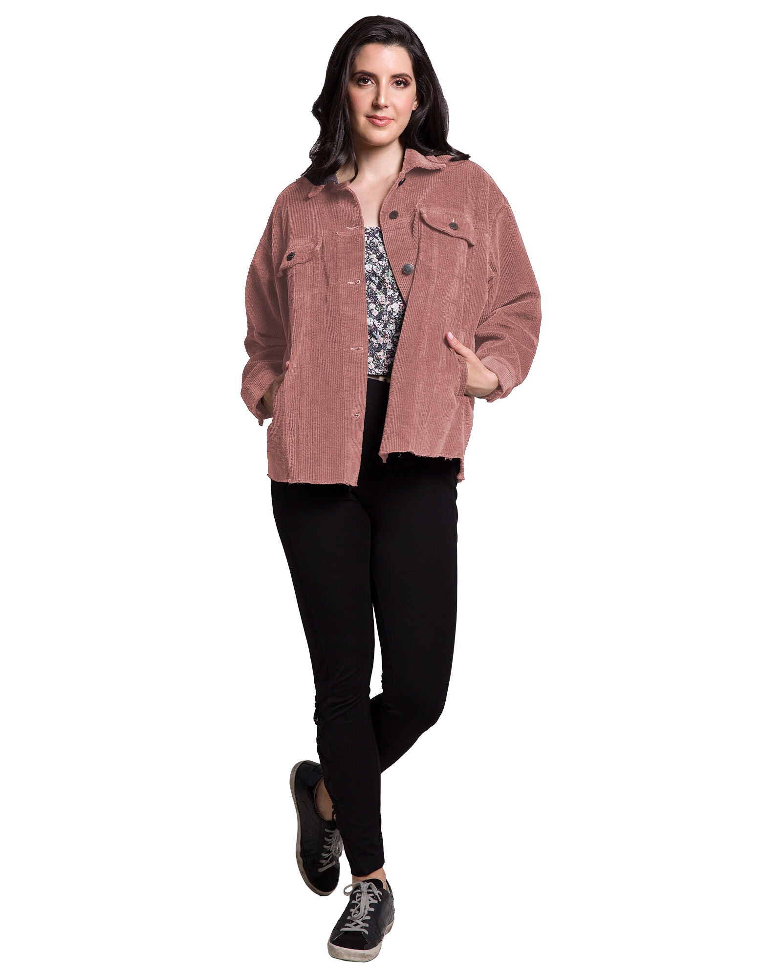 Jane Women&#39;s Corduroy Jacket, Mauve / Mauve, alternate image number 4