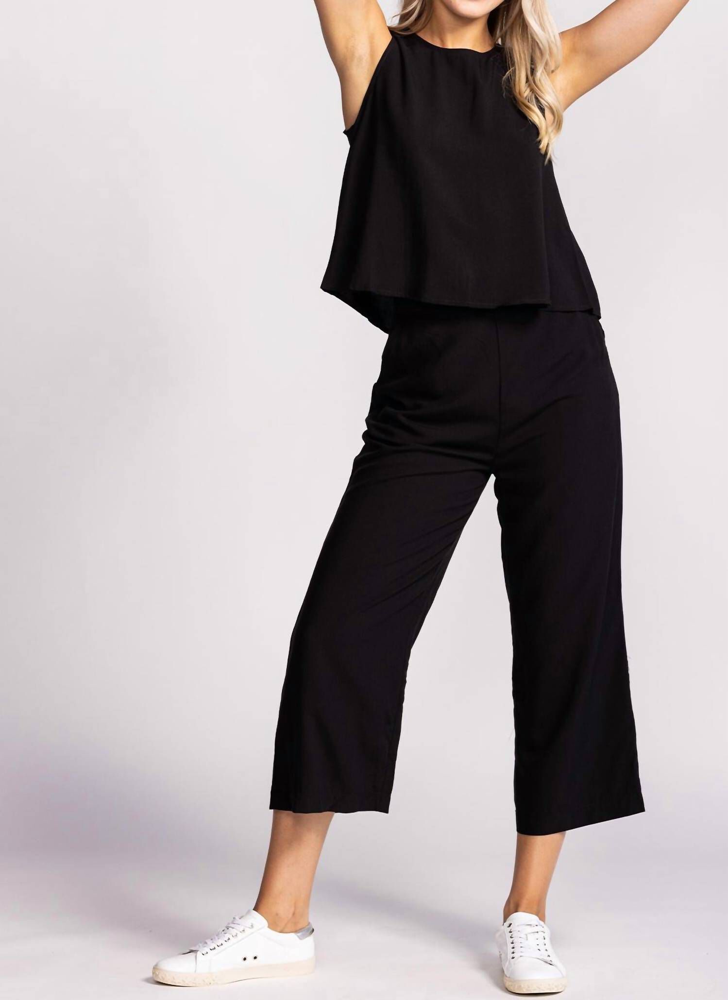 MARGO PANT IN BLACK, Black / Black, alternate image number 1