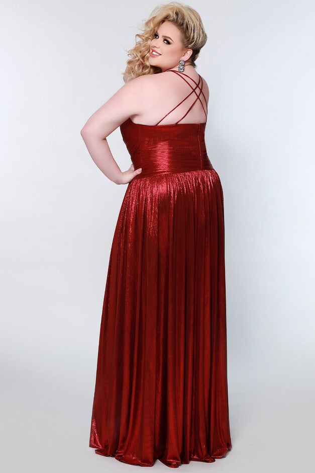 TURN IT UP FORMAL DRESS, Crismson / Red, alternate image number 1
