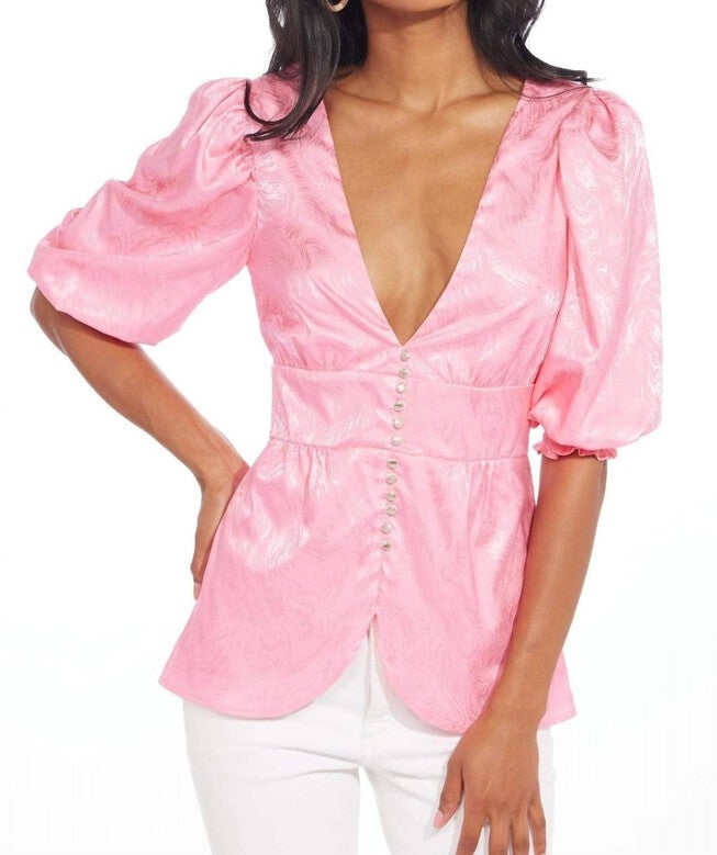 PETERSON TOP IN BUBBLEGUM PINK, Bubblegum Pink / Pink, hi-res image number 0