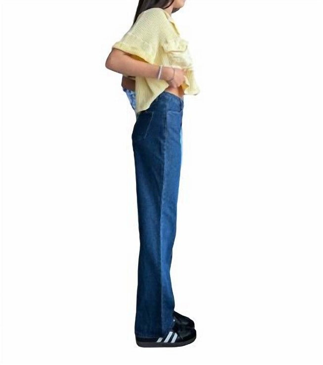 AMARI WIDE LEG JEANS IN BLUE, Blue / Medium Wash, alternate image number 1