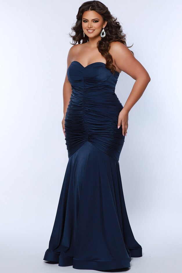 SIMPLY RAVISHING FORMAL GOWN, Navy / Navy, hi-res image number null