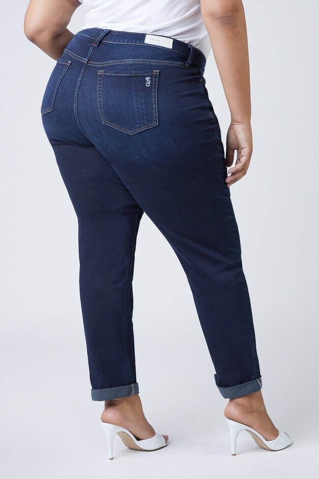 Mid Rise Boyfriend - Summer, SUMMER / Dark Wash, alternate image number 1