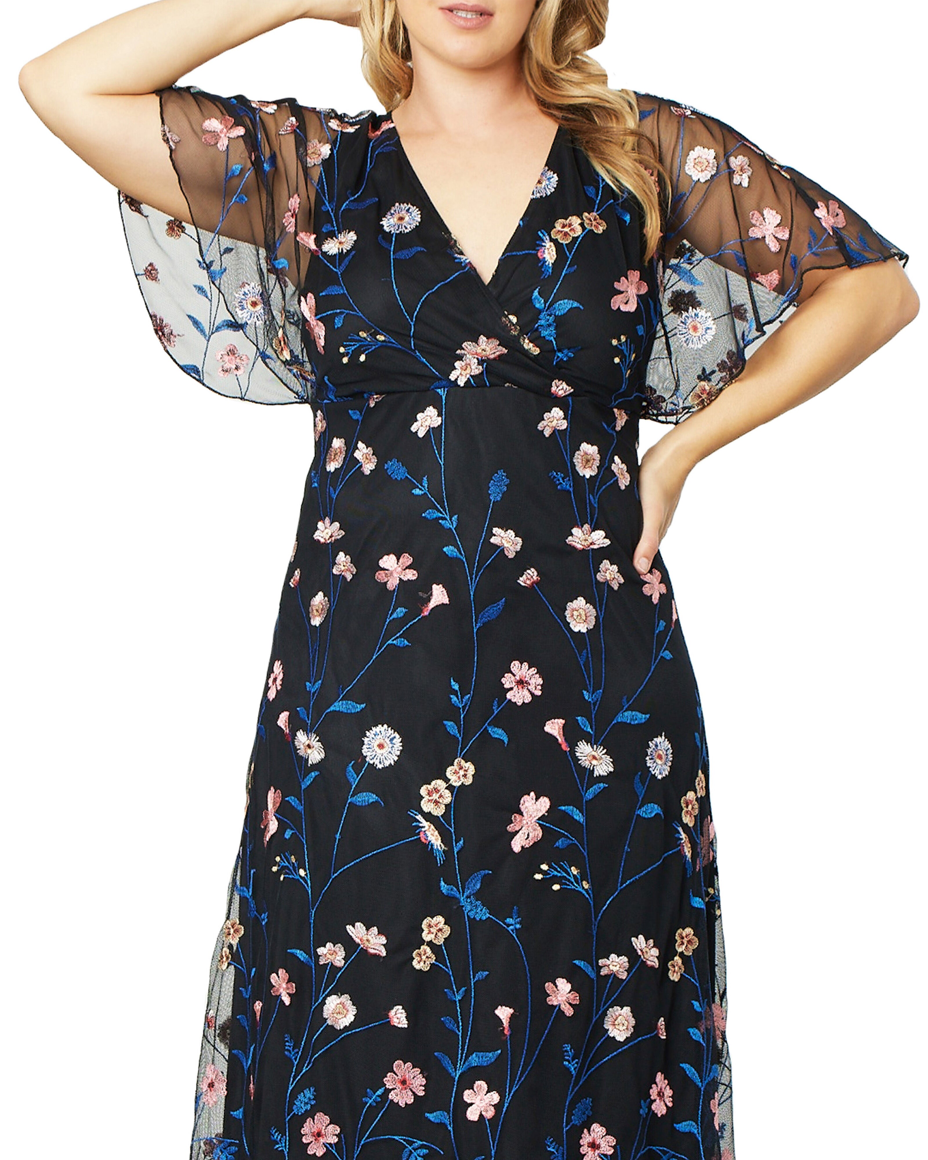 Embroidered Elegance Evening Gown, , alternate image number 6