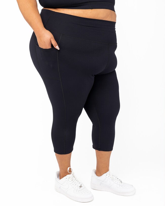 SuperHold™ Pocket Capris, Black / Black, hi-res image number 0