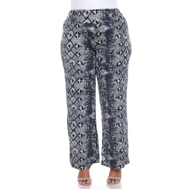 Snake Print Palazzo Pants, , alternate image number null