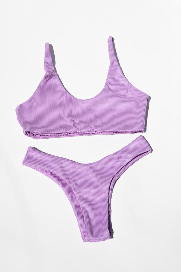 Demure Lavender Shelf Bikini Top, , alternate image number null