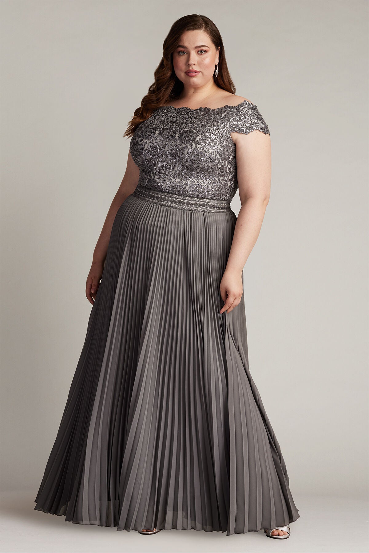 Bode Sequin Embroidered Lace and Tulle Gown - PLUS SIZE, MIST / see-description, hi-res image number 0