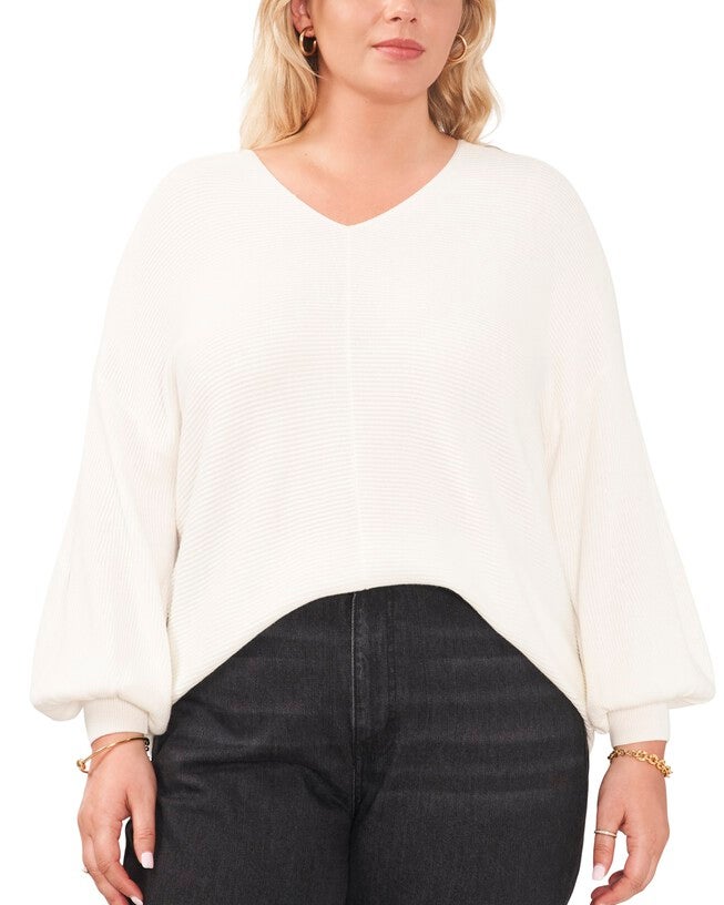 Harlow Bubble Sleeve Sweater, ANTIQ WHITE / Ivory, hi-res image number 0