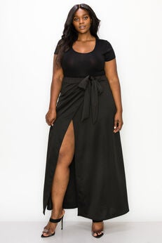 KELSEY WRAP MAXI SKIRT
