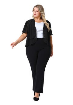Summer Open Front Cropped Sheer Shrug
