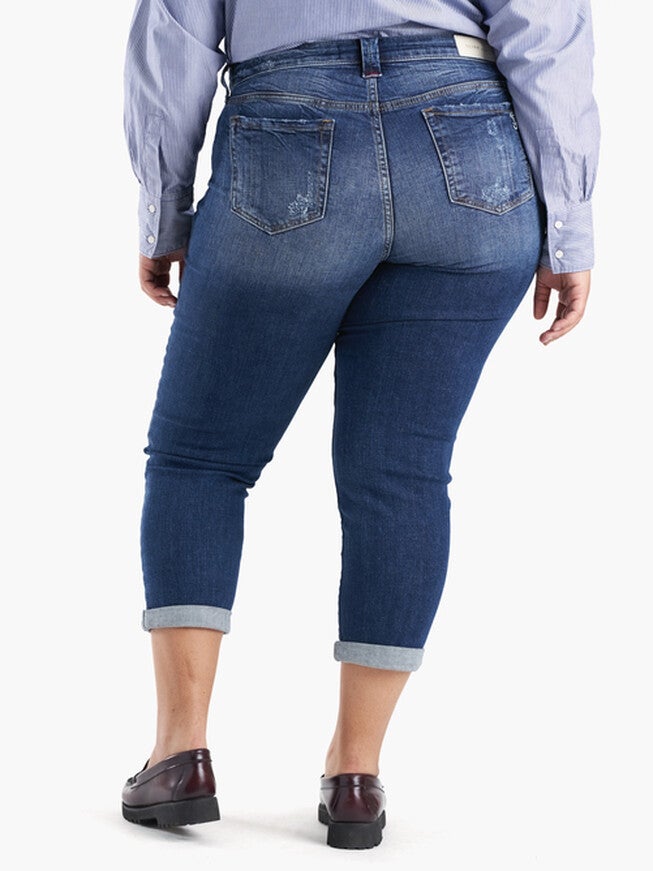 Mid Rise Boyfriend, MARINA / Medium Wash, alternate image number 2