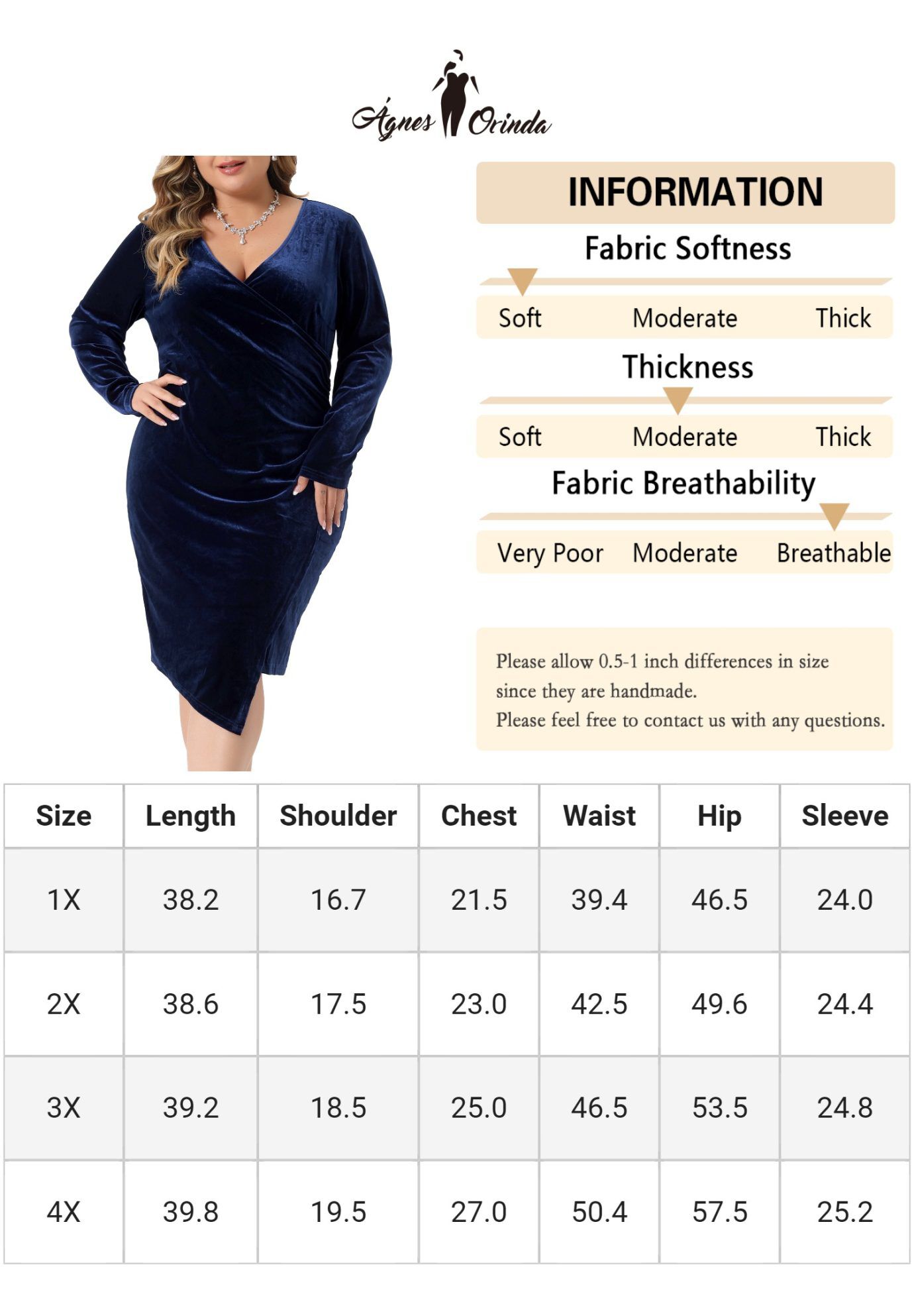 Long Sleeve Velvet Bodycon Wrap V Neck Ruched Cocktail Dress, Dark Blue / Navy, alternate image number 4
