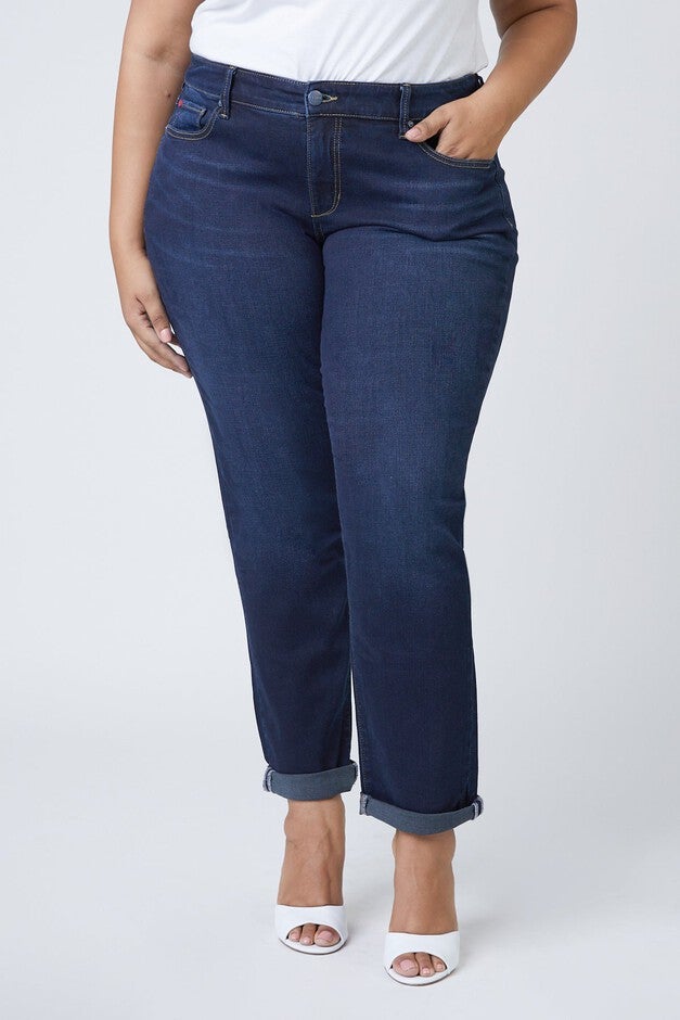 Mid Rise Boyfriend - Summer, SUMMER / Dark Wash, alternate image number 2