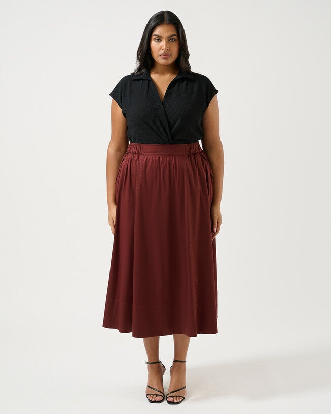 Sahara Breeze Skirt, Mahogany / Brown, hi-res image number 0