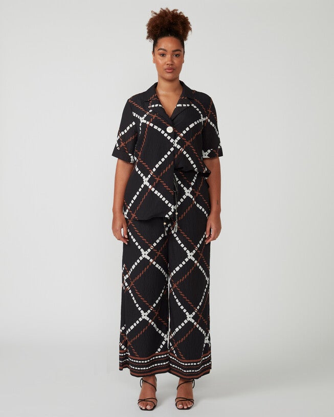 Marine Pants, Print / Black, alternate image number 1