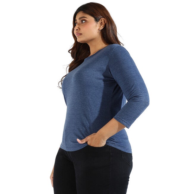 Navy Round Neck Tee, , alternate image number null
