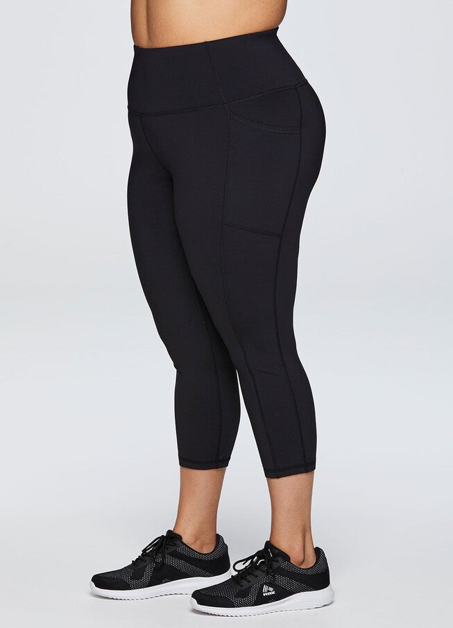 Tech Flex Ultra Hold Capri, Black / Black, alternate image number 3