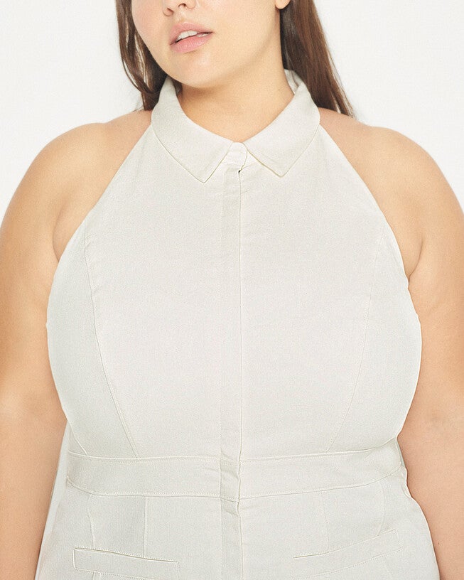 Alexandria Dress, White / White, alternate image number 4