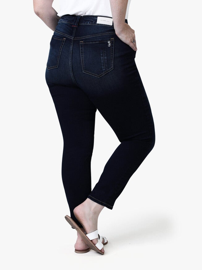 Sadie Pintunck High Rise Ankle Jeans, BRANDY / Dark Wash, alternate image number 1