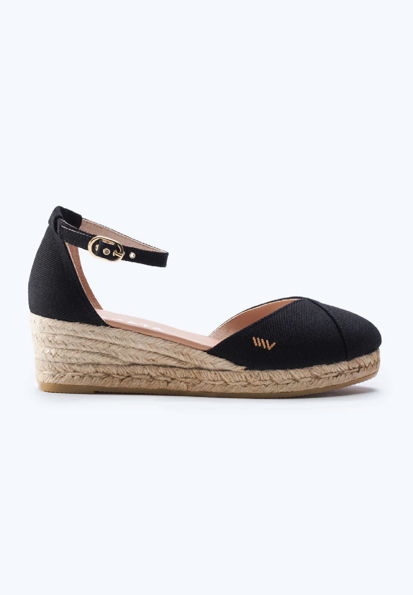 Formiga Canvas Espadrille Wedges, Black / Black, hi-res image number 0
