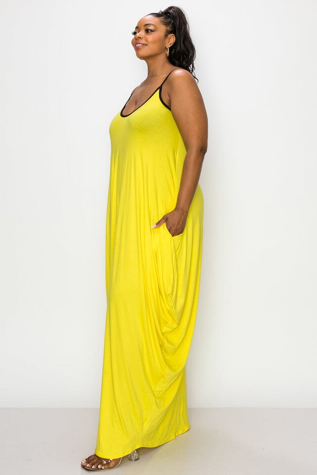 SPAGHETTI STRAP HAREM DRESS, , alternate image number 4