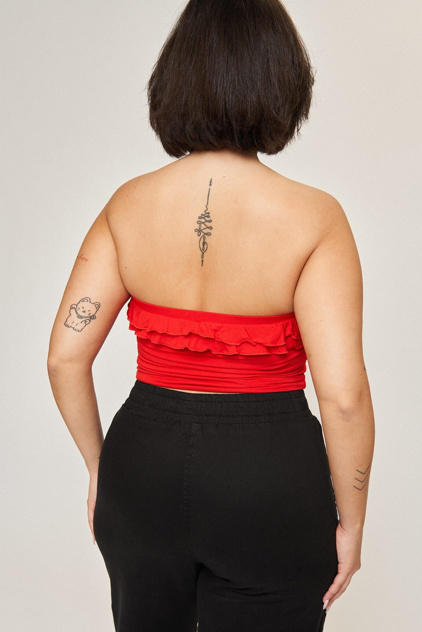 Maya Cotton Tencel Ease Pant, Black / Black, alternate image number 3