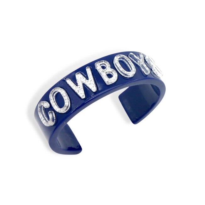 DALLAS COWBOYS CUFF IN NAVY/WHITE, NavyWhite / Navy, hi-res image number null