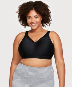 Plus Size Black Sports Bra