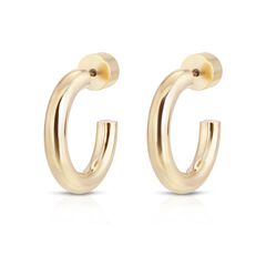 Brass Hoop Earrings