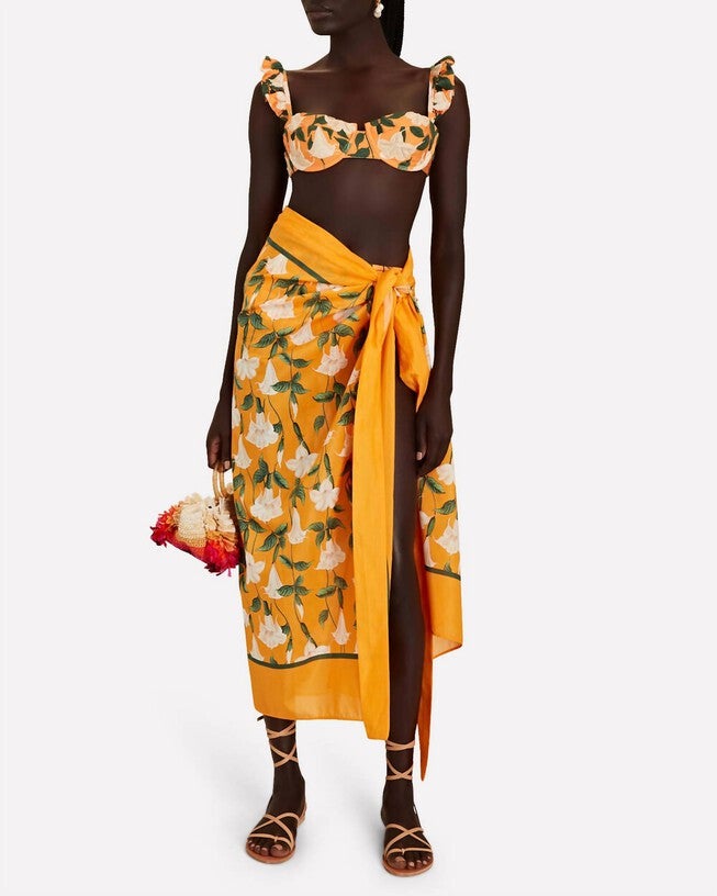 ALEMENDRO SABANERO DORADO SCARF IN ORANGE, Orange / Orange, hi-res image number 0