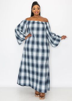 ZOE FLANNEL MAXI DRESS
