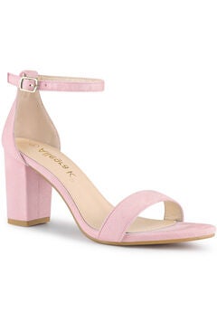Buckle Ankle Strap High Chunky Heels Sandals
