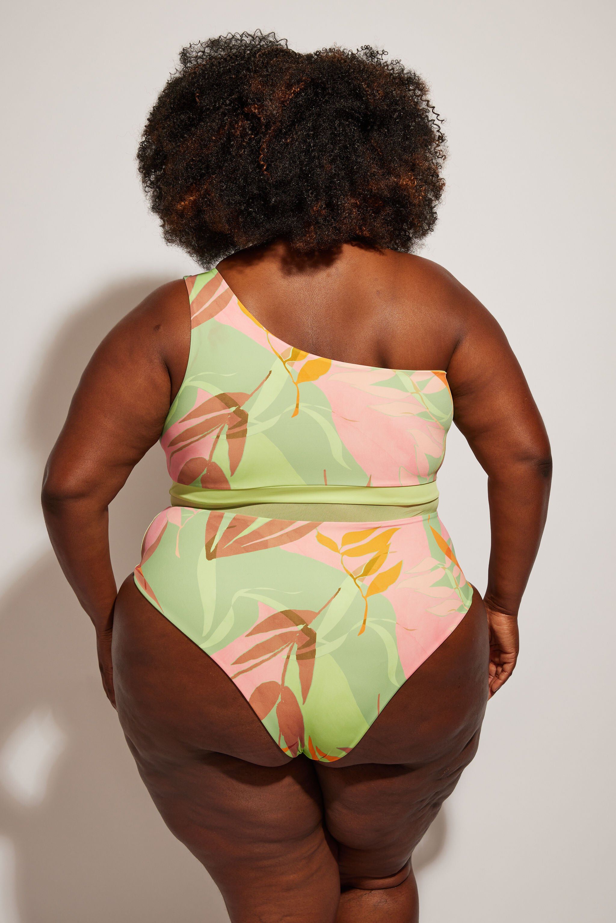 Coast One Piece II, Birds of Paradise / Light Green, alternate image number 2