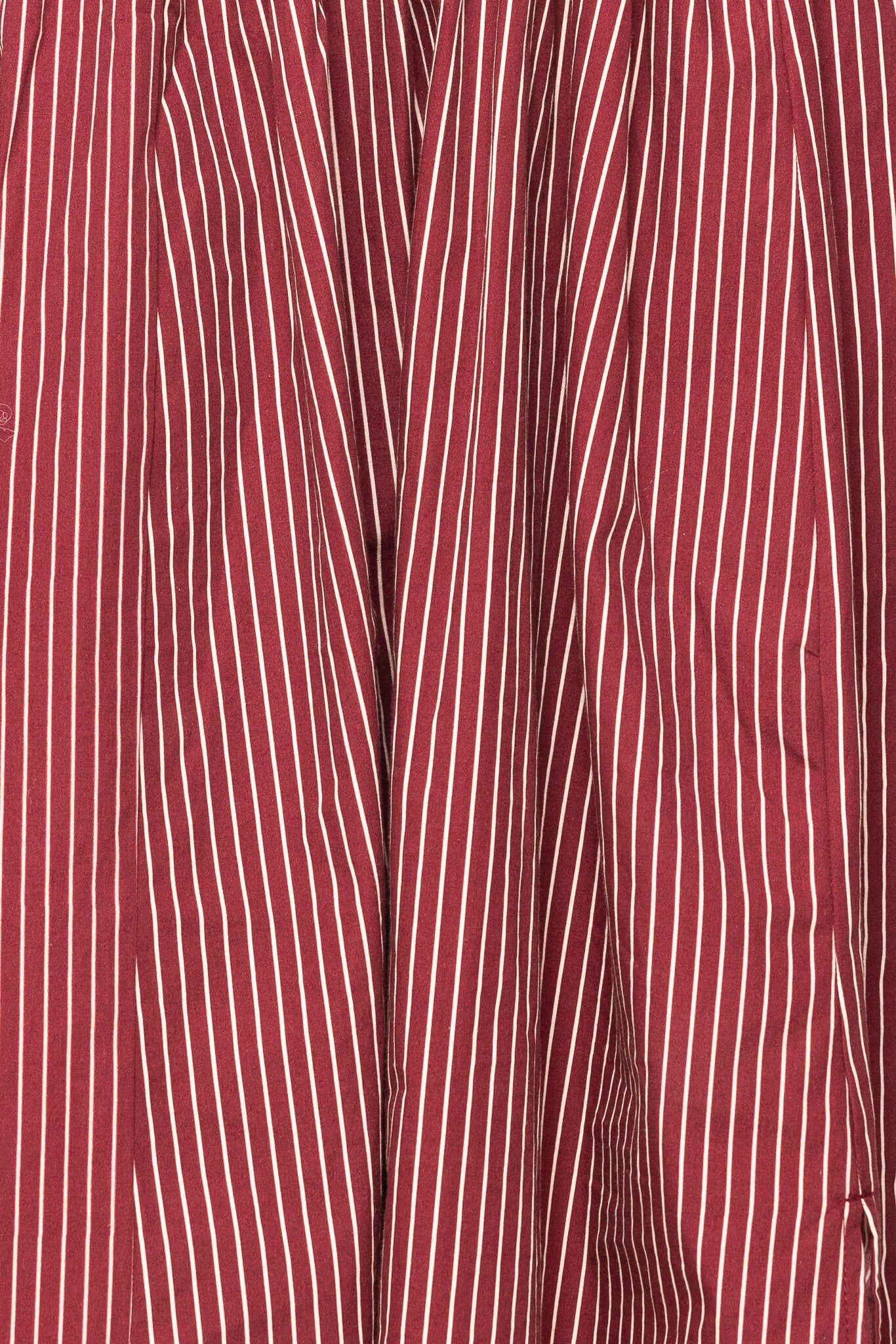 Maxwell Dress, Burgundy Pinstripe / Burgundy, alternate image number 3