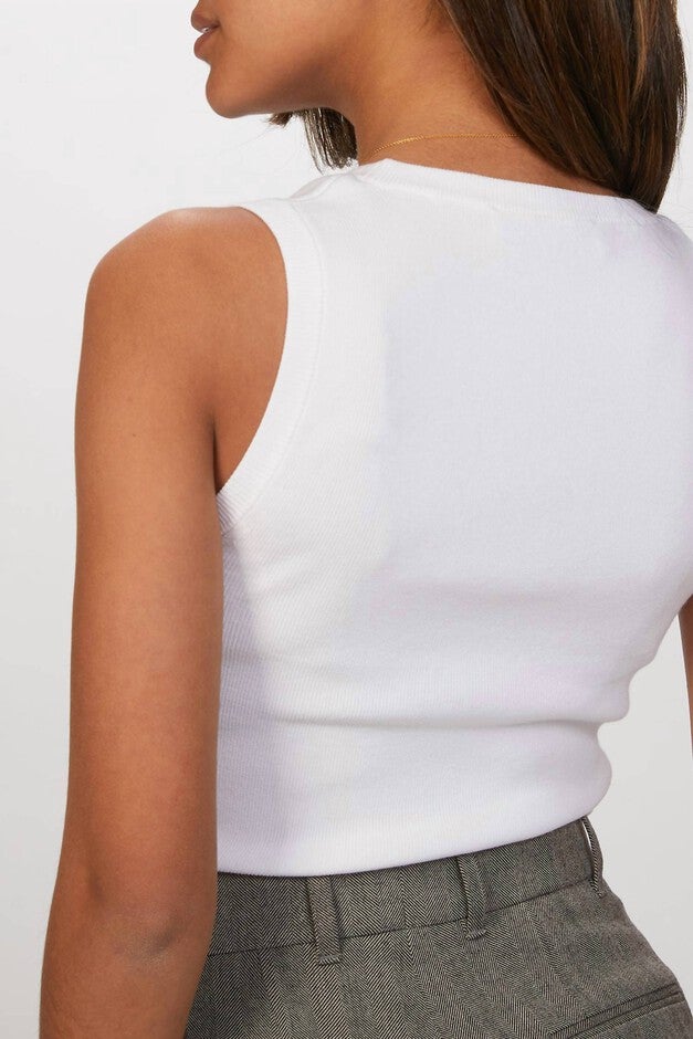 ANGEL TANK TOP IN WHITE, White / White, alternate image number null