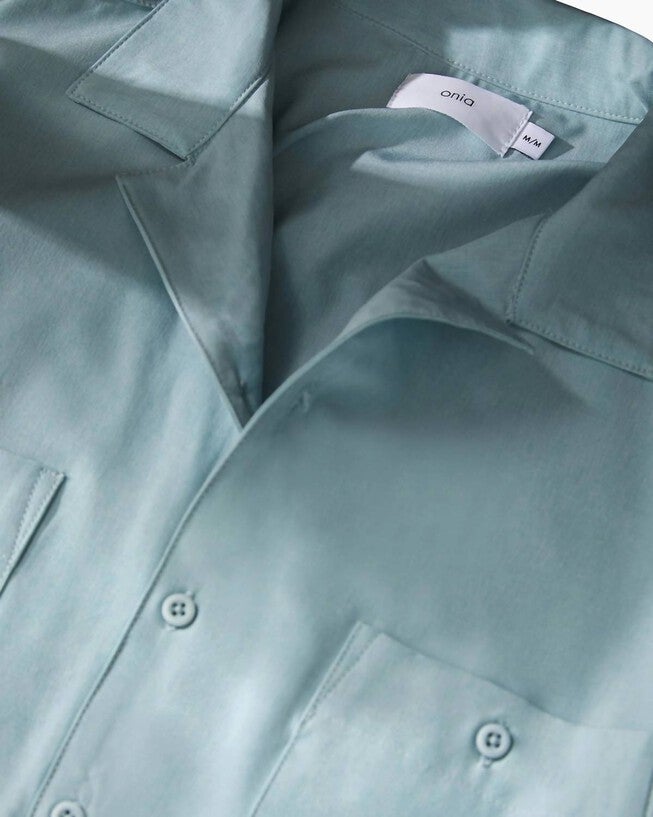 MEN VERSATILITY CAMP SHIRT IN HAZY CLOUD, Hazy Cloud / Light Blue, alternate image number null