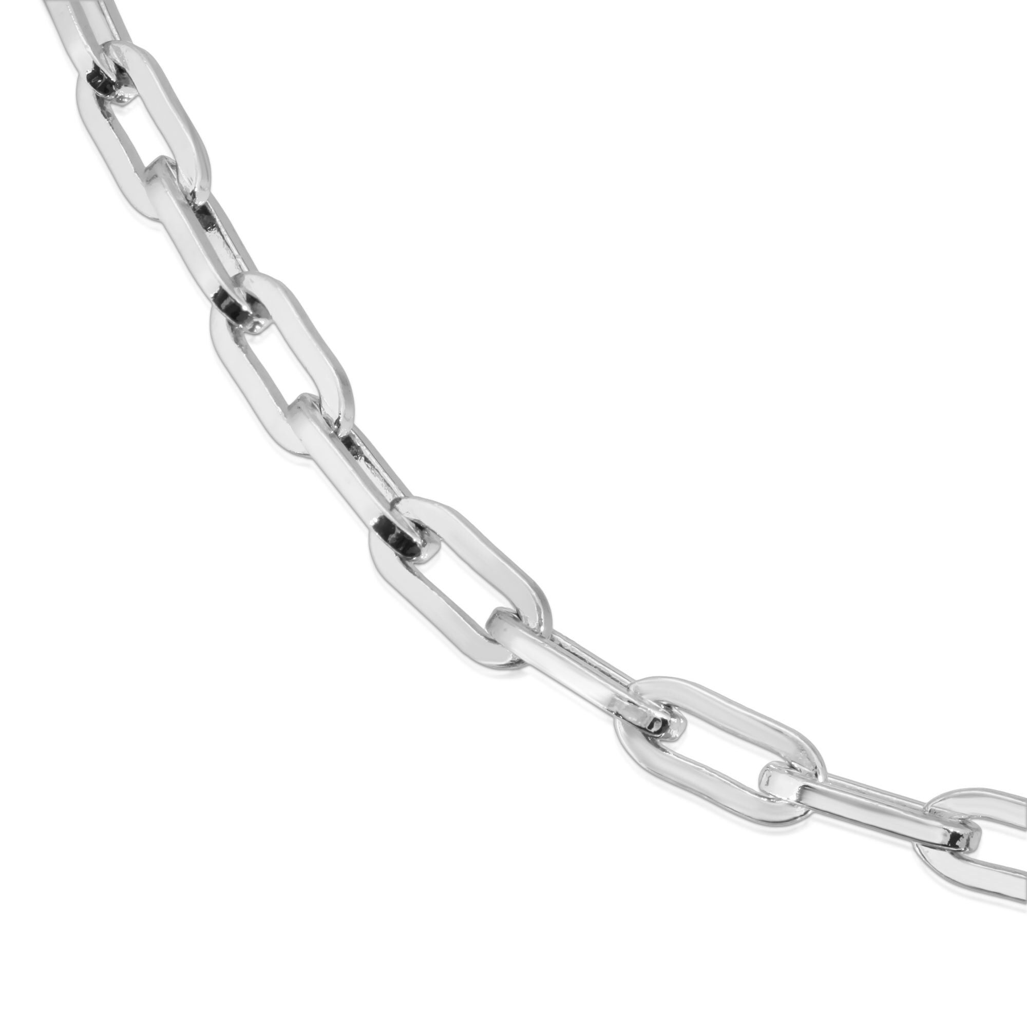 Silver Medium Link Chain Bracelet 8 inches Silver, Silver / Silver, alternate image number 1