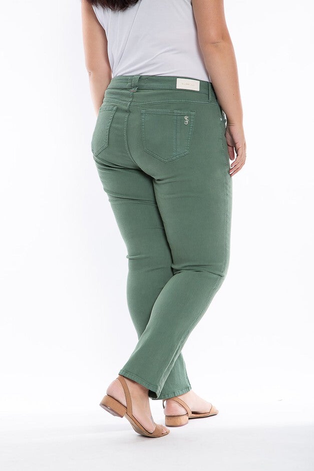 Mid Rise Slim - Myrtle, MYRTLE / Sage Green, alternate image number 2