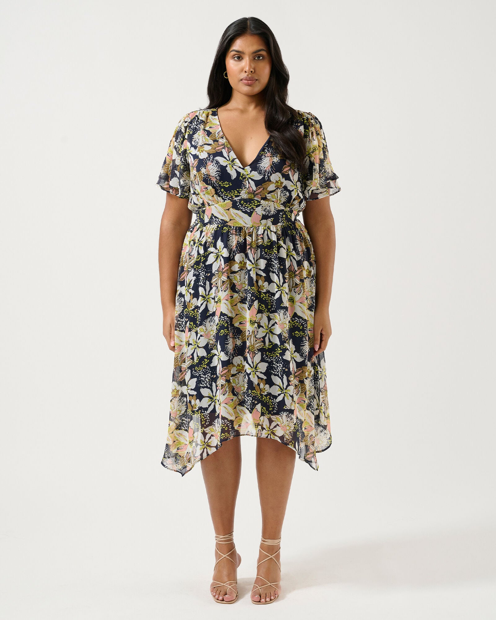 Wilsons Prom Dress, Print / Navy, alternate image number 1