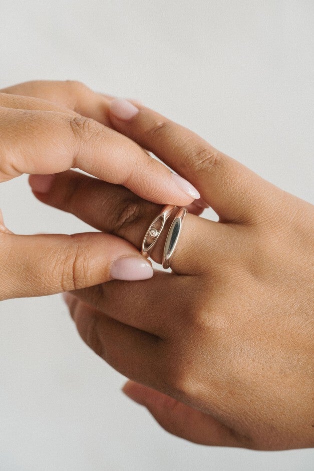 The Perspective Ring | Silver, Silver / Silver, alternate image number 1