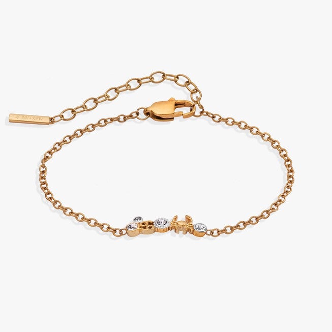 Cancer Symbol Inline Bracelet, Two tone / Gold, hi-res image number 0