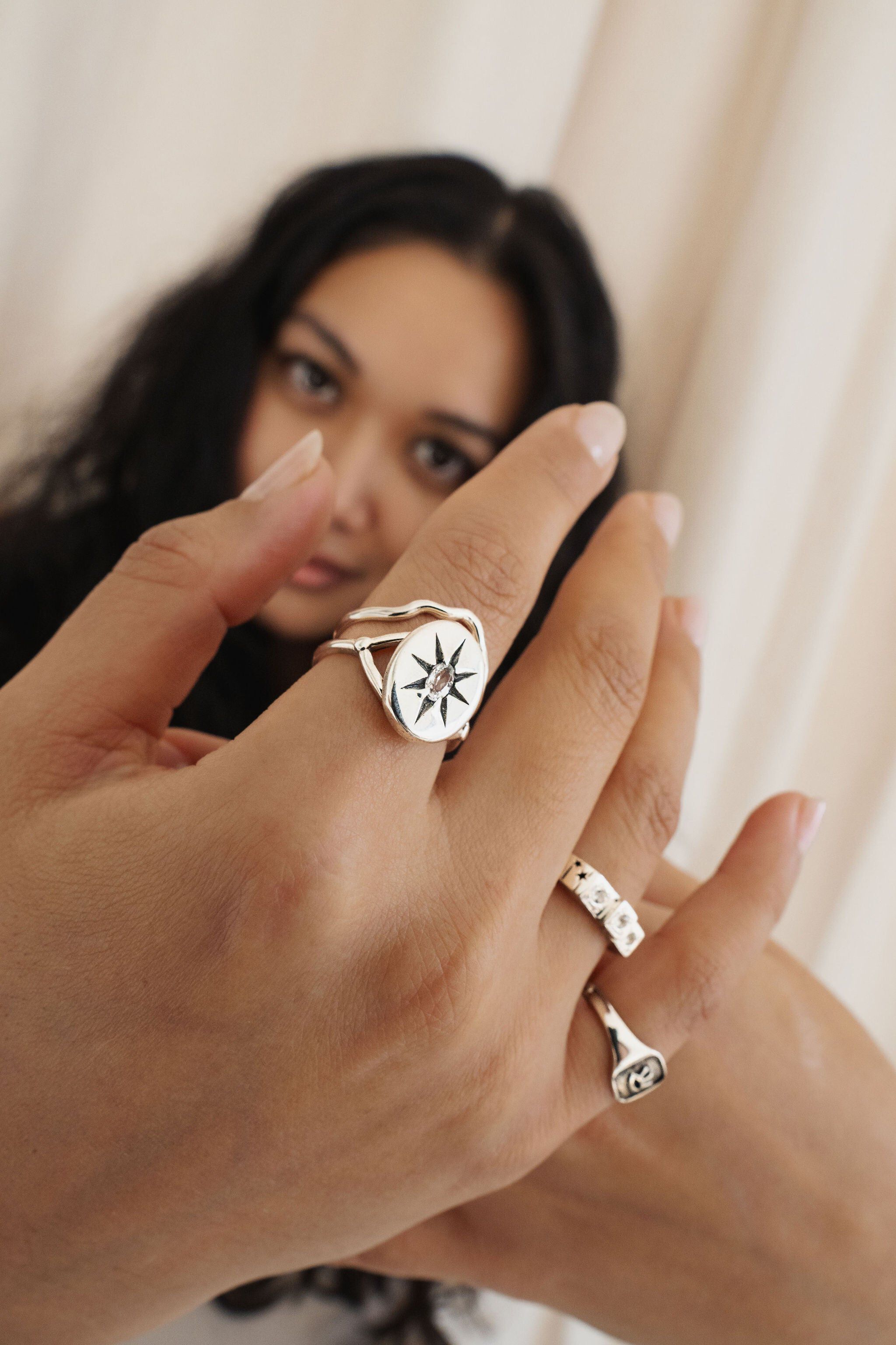 The Cosmos Ring | Silver, Silver / Silver, alternate image number 1