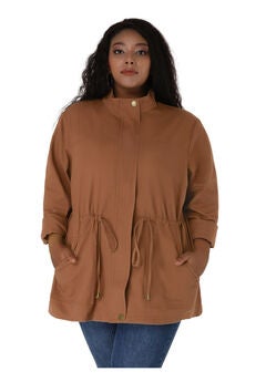 LIGHTWEIGHT ANORAK DRAWSTRING UTILITY JACKET